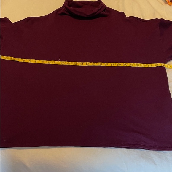Eileen Fisher Rich Burgundy Long Sleeve Top - Picture 3 of 9